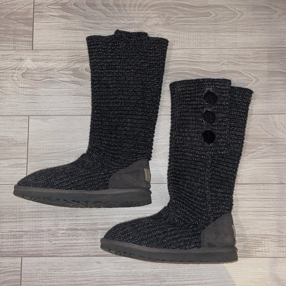 Grey Ugg Knitted Boot